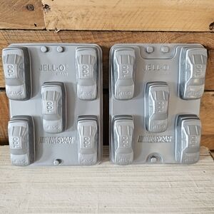 Set Of Two NASCAR Jell-O Jigglers Molds